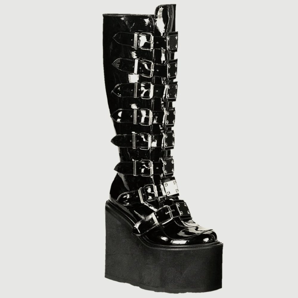 DEMONIA SWING-815 BOOTS (BRAND NEW + NEVER WORN)